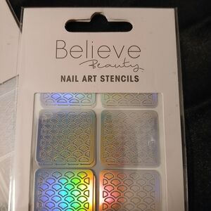 Nail Art Stencils - Silver